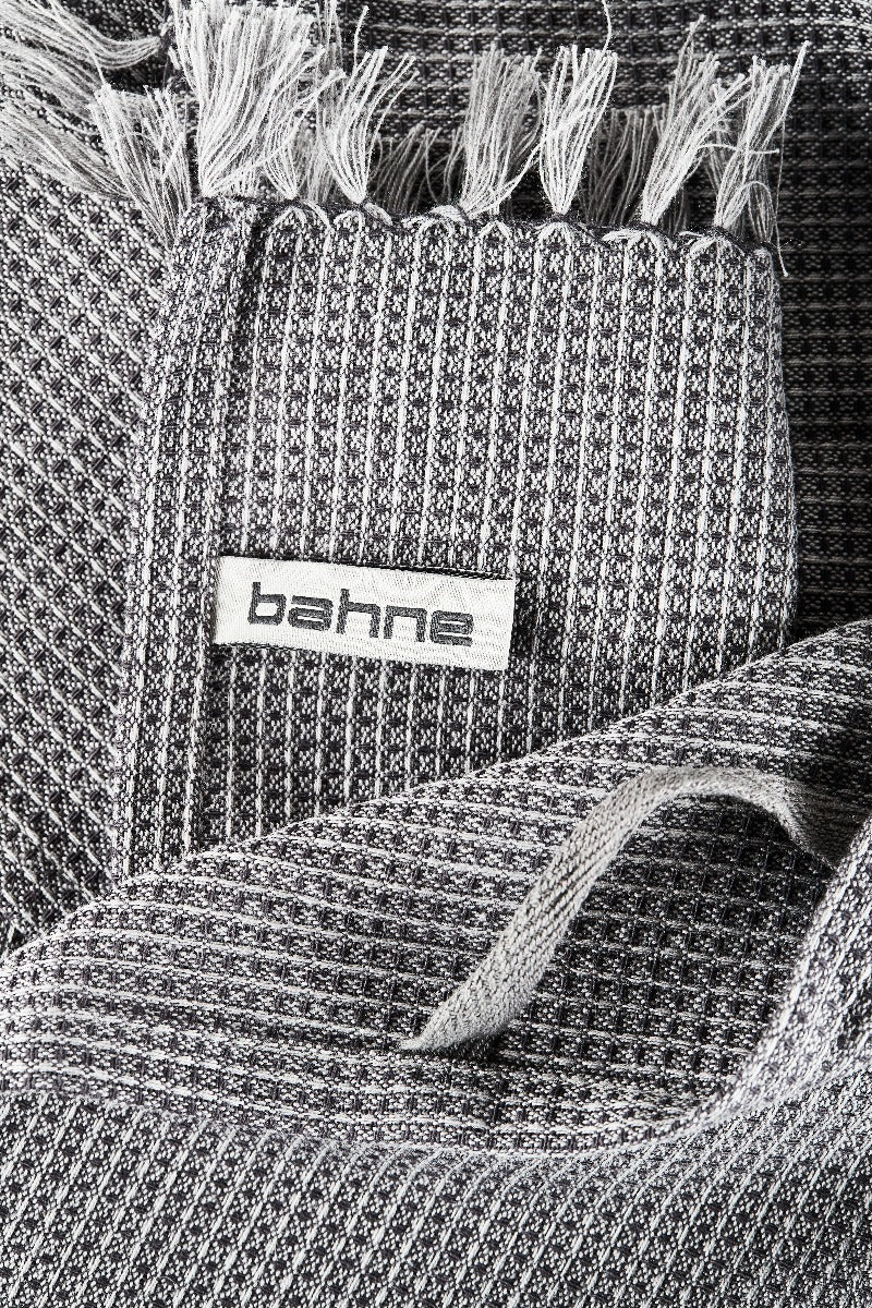 Bahne Interior køkkenhåndklæde, frynser - grå - Bahne